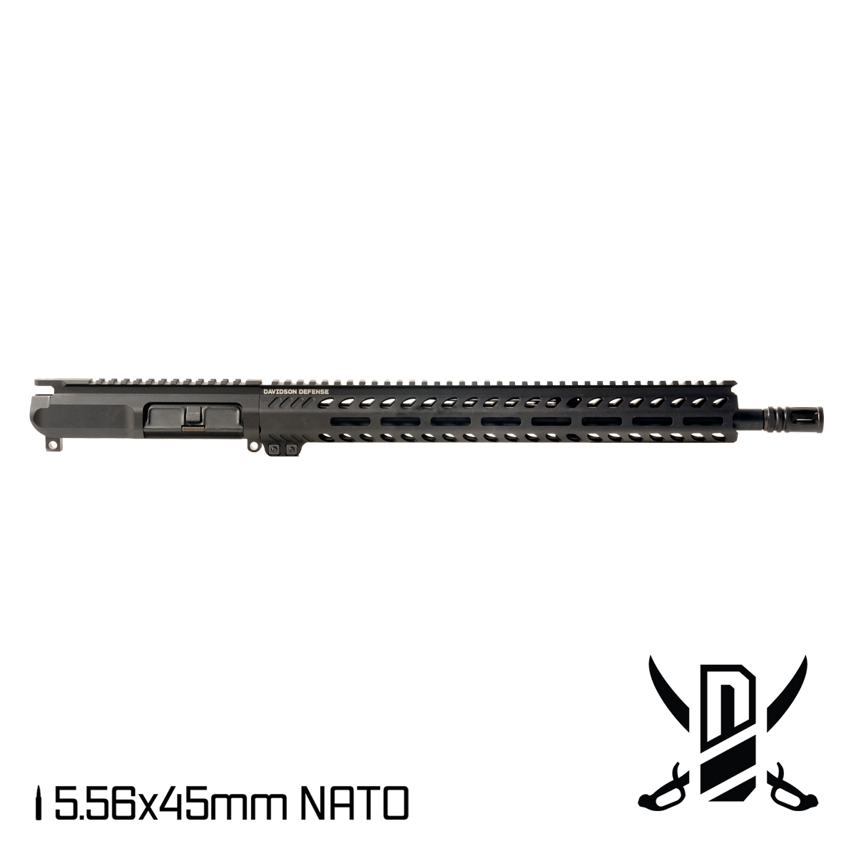 Davidson Defense CUTLASS AR-15 Stripped Upper Receiver 5.56x45mm 16-inch Mid-Gas, Freefloat M-LOK Handguard
