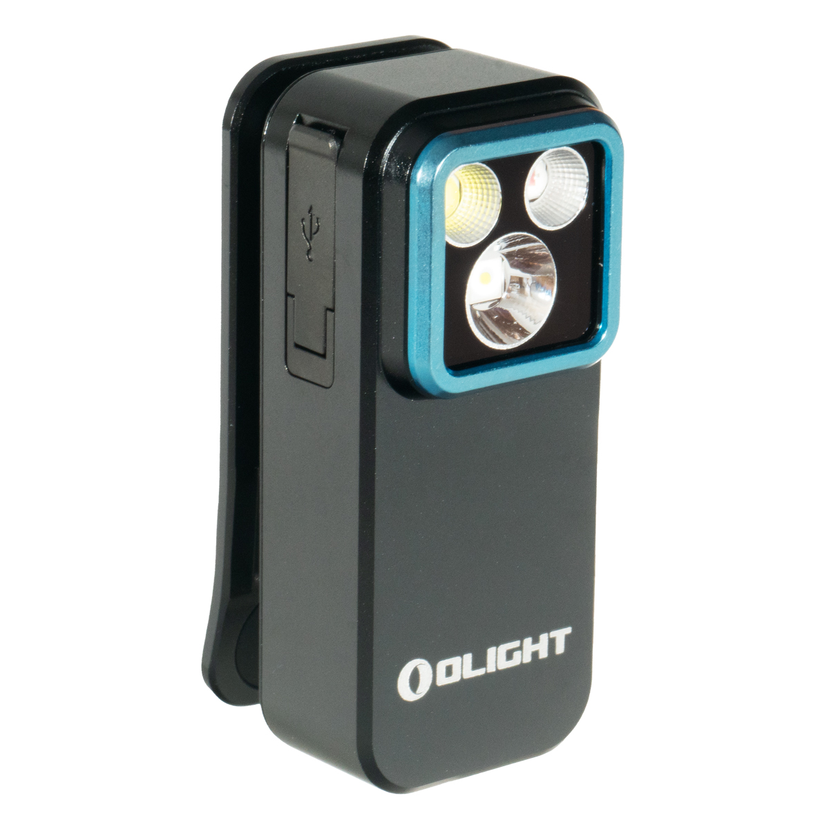  Olight Oclip Pro Clip on Flashlight w/ Floodlight Spotlight and Red Light