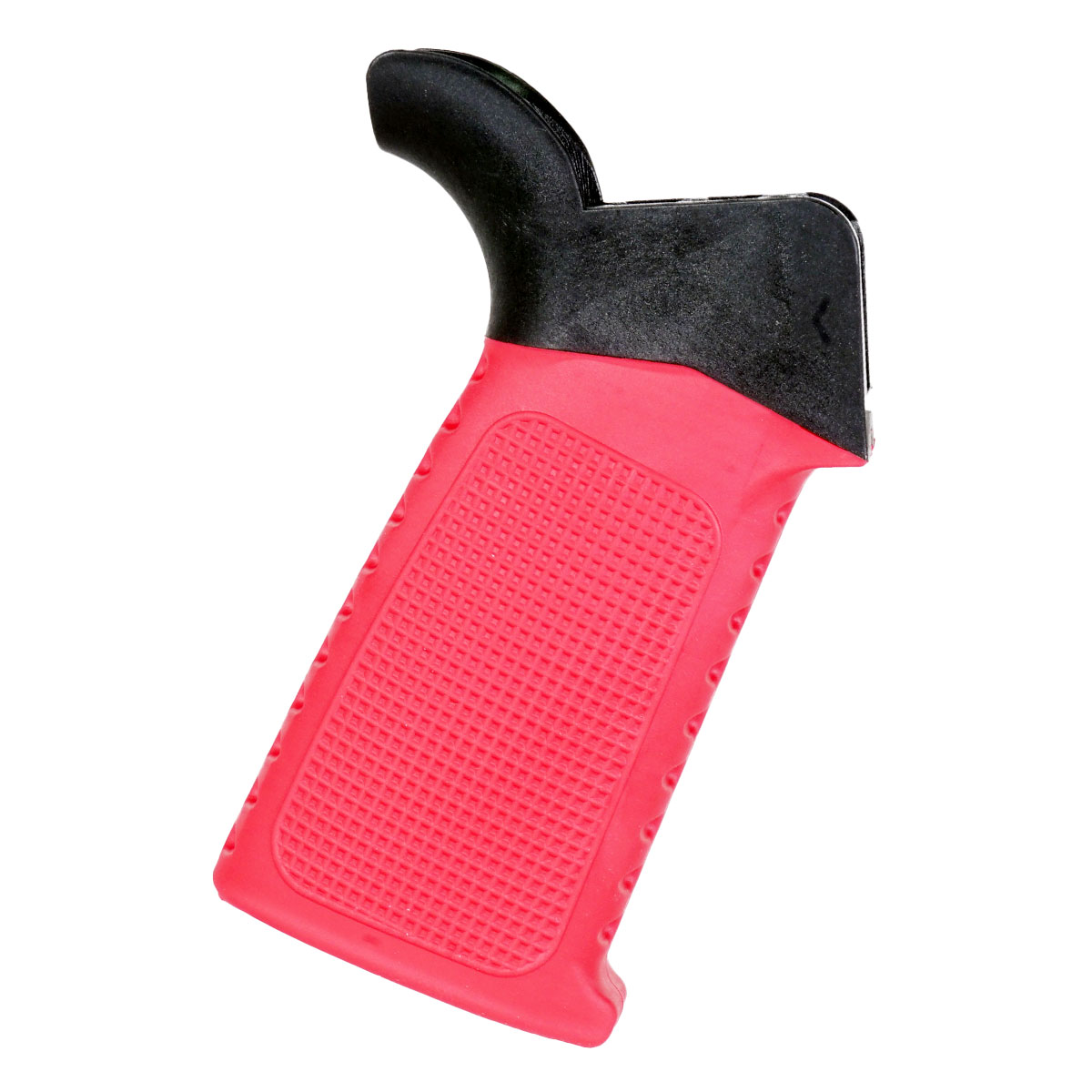Team Accessories Corp AR15 Grip Window Grip Flared Textured/Ribbed Red