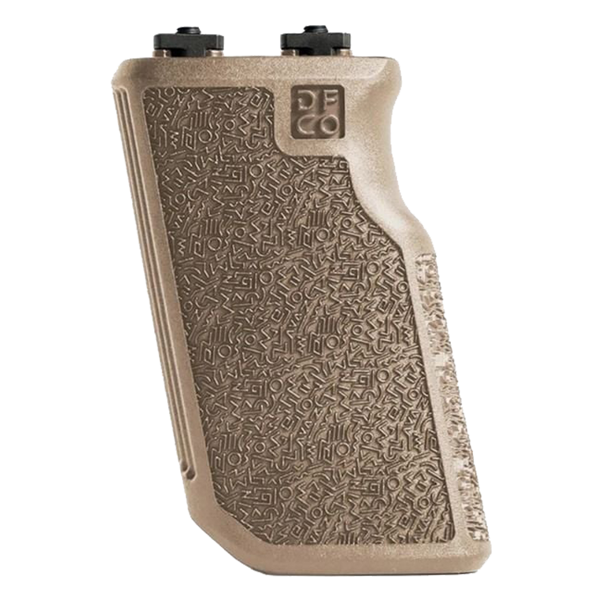Die Free Co Tiger Claw XL M-LOK Foregrip, 10° Angled Hand Stop, Reinforced Nylon Polymer, Flat Dark Earth
