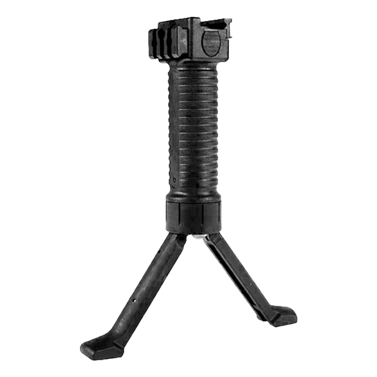 JE Machine Nylon Grip-POD Tactical Foregrip & Bipod with Quick Release Locking Tab, Side Accessory Rail, Black - Summer of 250 Sale