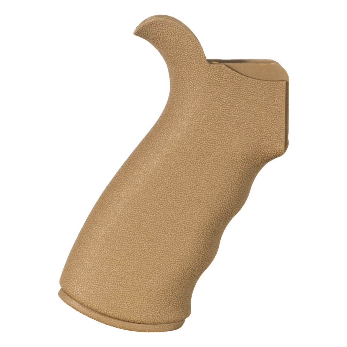 Tan AR-15 Rear Beavertail Pistol Grip with Rubberized Coating