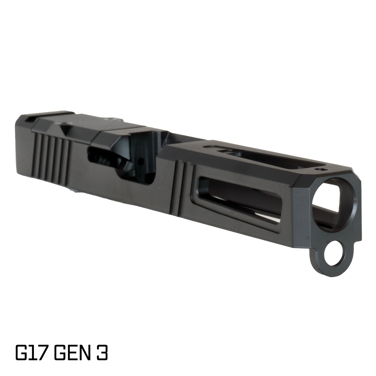 Stiffler MFG Blemished Viper G17 Gen 1-3 Compatible Slide, Graphite Black Cerakote, Stripped,