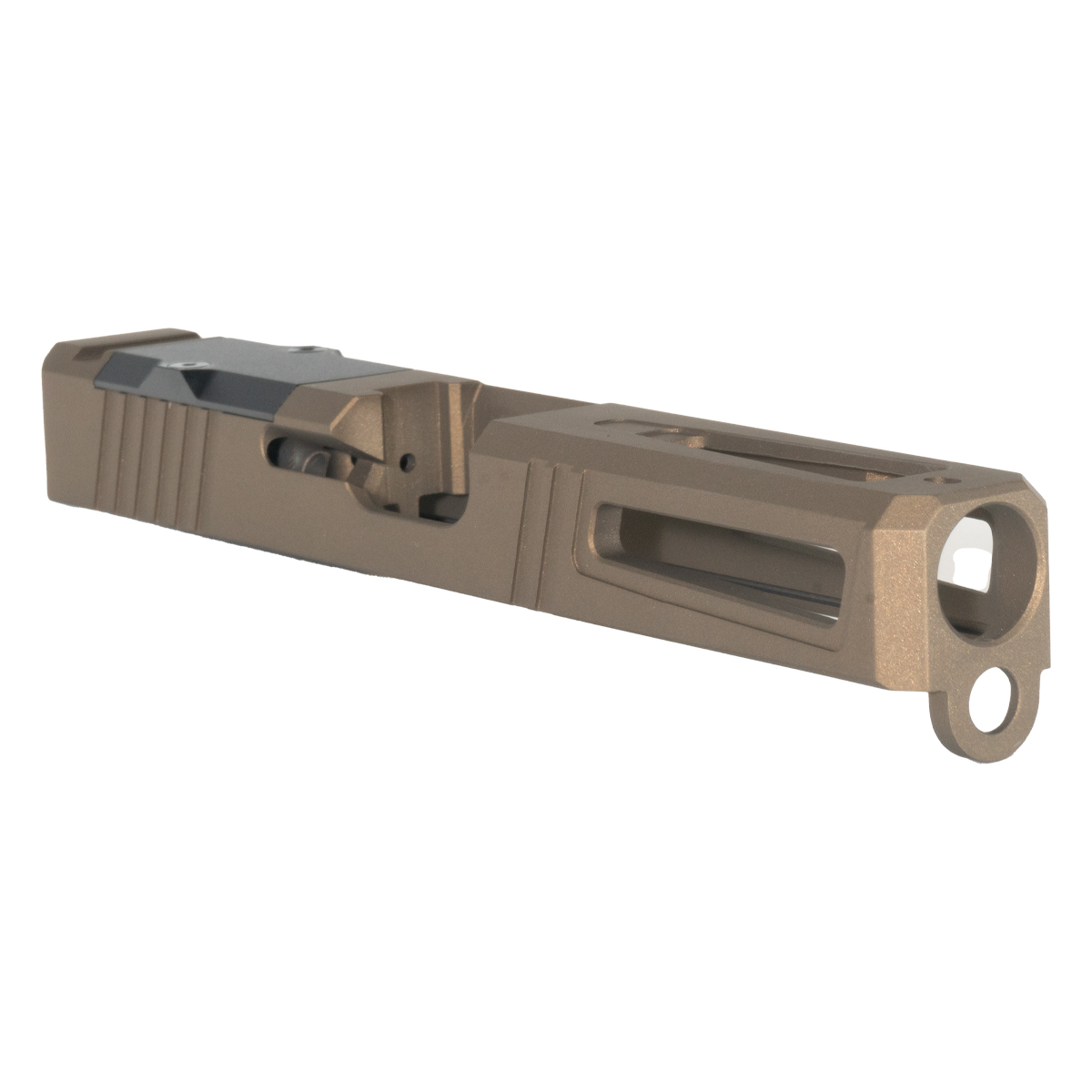 Stiffler MFG Viper Glock 17 Compatible Slide - Burnt Bronze Cerakote, Stripped, G17 Gen 1-3