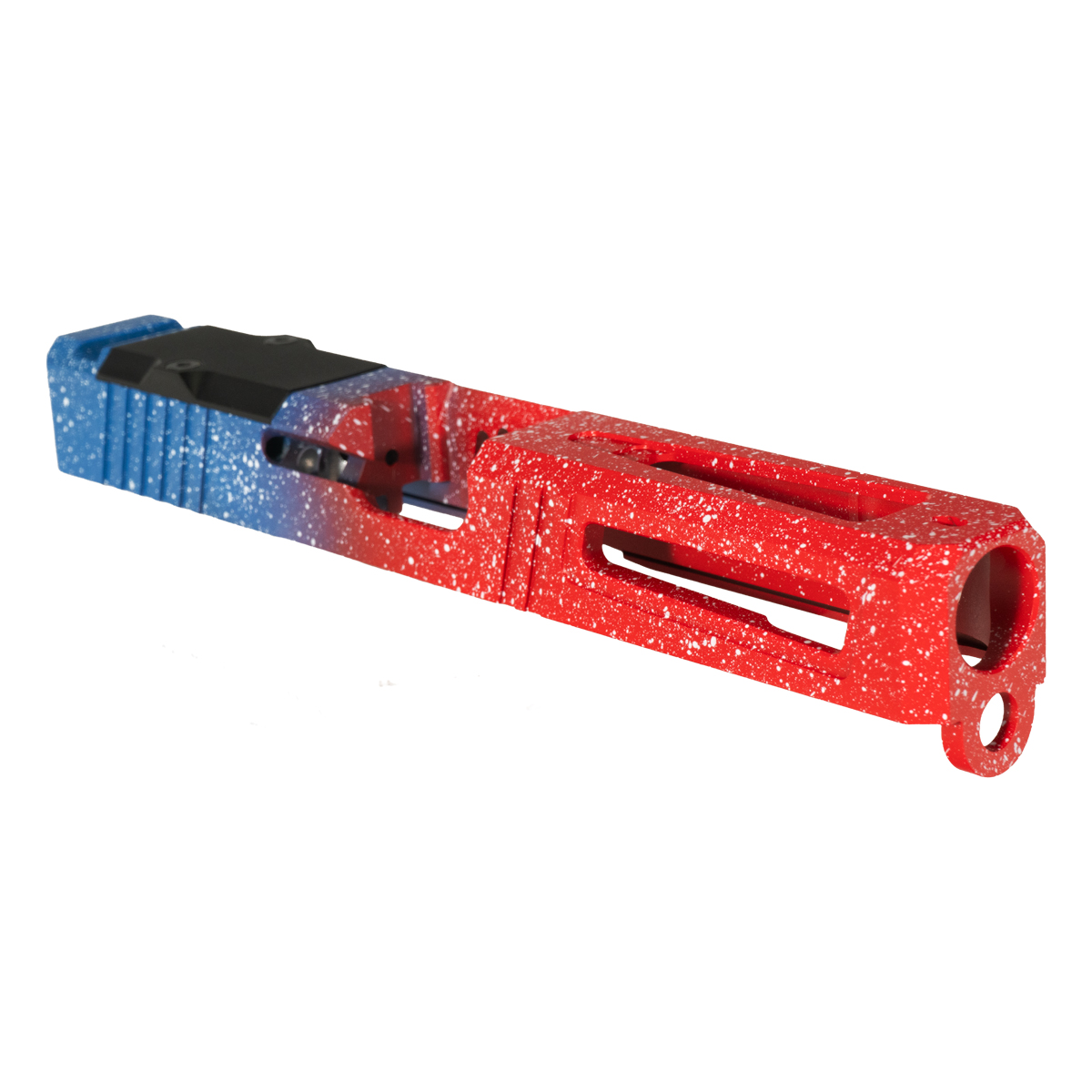 Stiffler MFG Liberty Viper G17 Compatible Stripped Slide, RMR Cut, Red, White ,& Blue Cerakote
