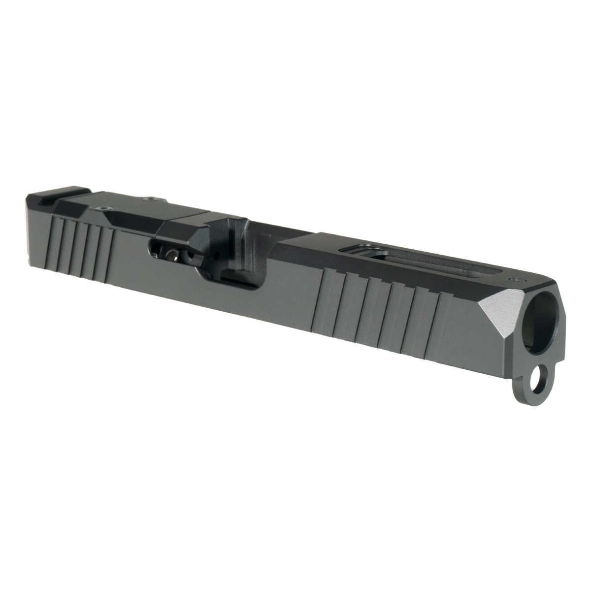 Stiffler MFG Blemished G17 Gen 1-3 Compatible Turbo Slide, Stripped, RMR Optic Cut, Includes Cover Plate, with Graphite Black Cerakote