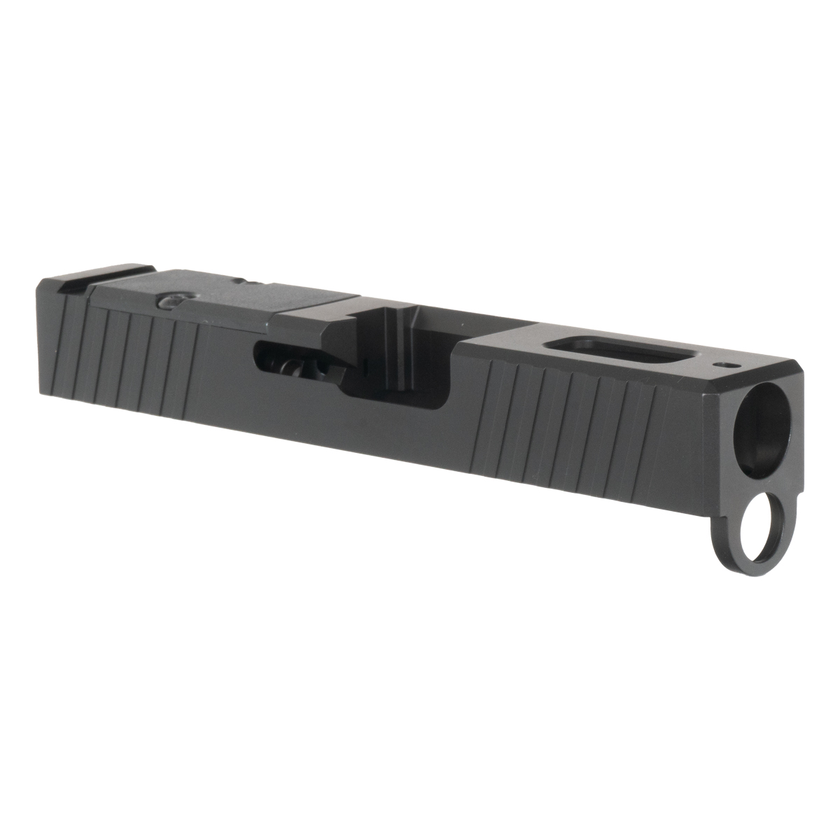 Davidson Defense G26 Compatible Slide Gen 3, Serrated RMS Cut with Window, Black Nitride