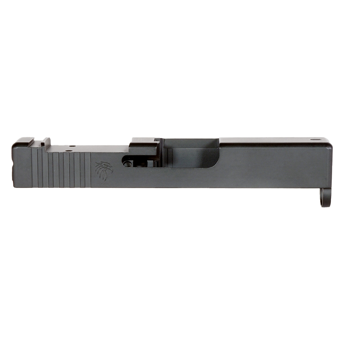 thumbnail interactive-video image 1 of Kineti-Tech USA Made Stripped Slide For Glock 43/43X - RMSc Cut, Black Cerakote Finish 1 of 2