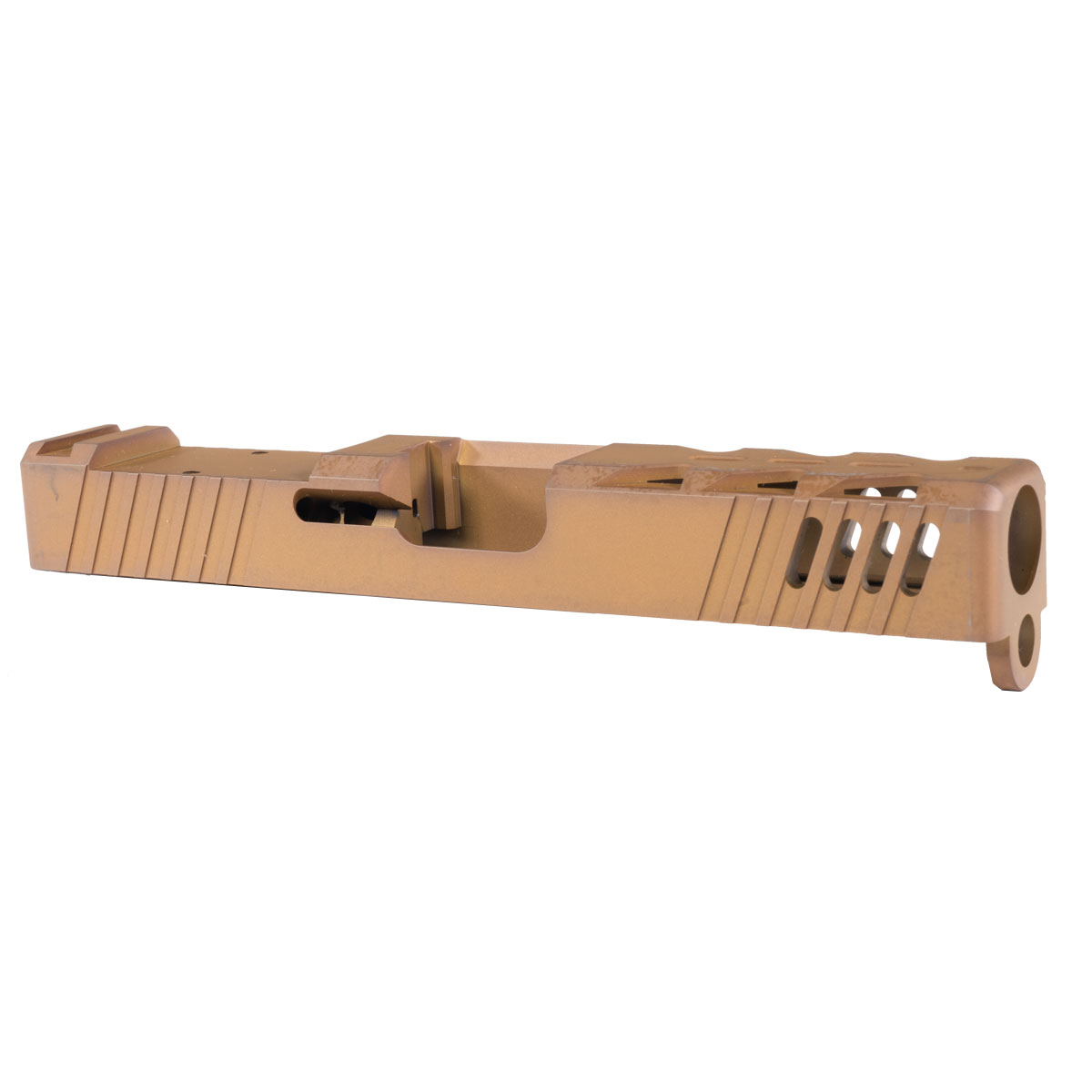 Matrix Arms Skeletonized (ALPHA) Glock 19 Gen 3 Compatible Pistol Slide - Burnt Umber