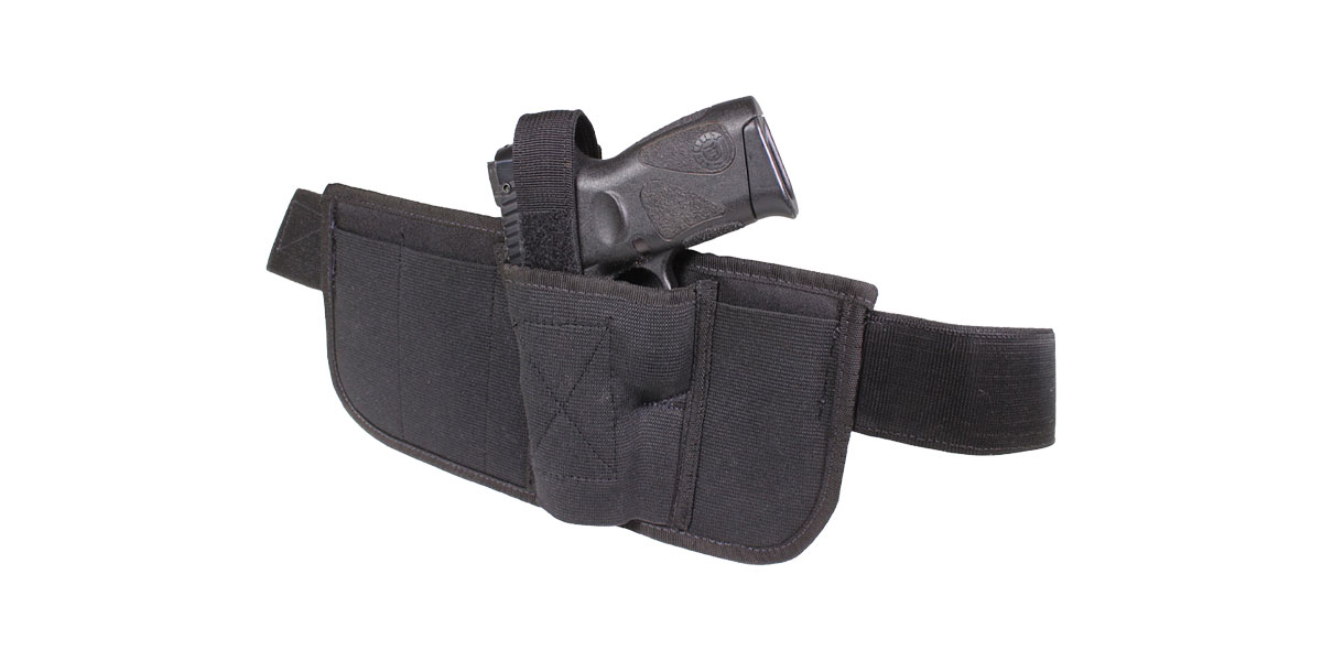 Brave Response Brave Response Left-Hand Concealed Carry Holster, Universal Semi-Auto Fit, Black Nylon
