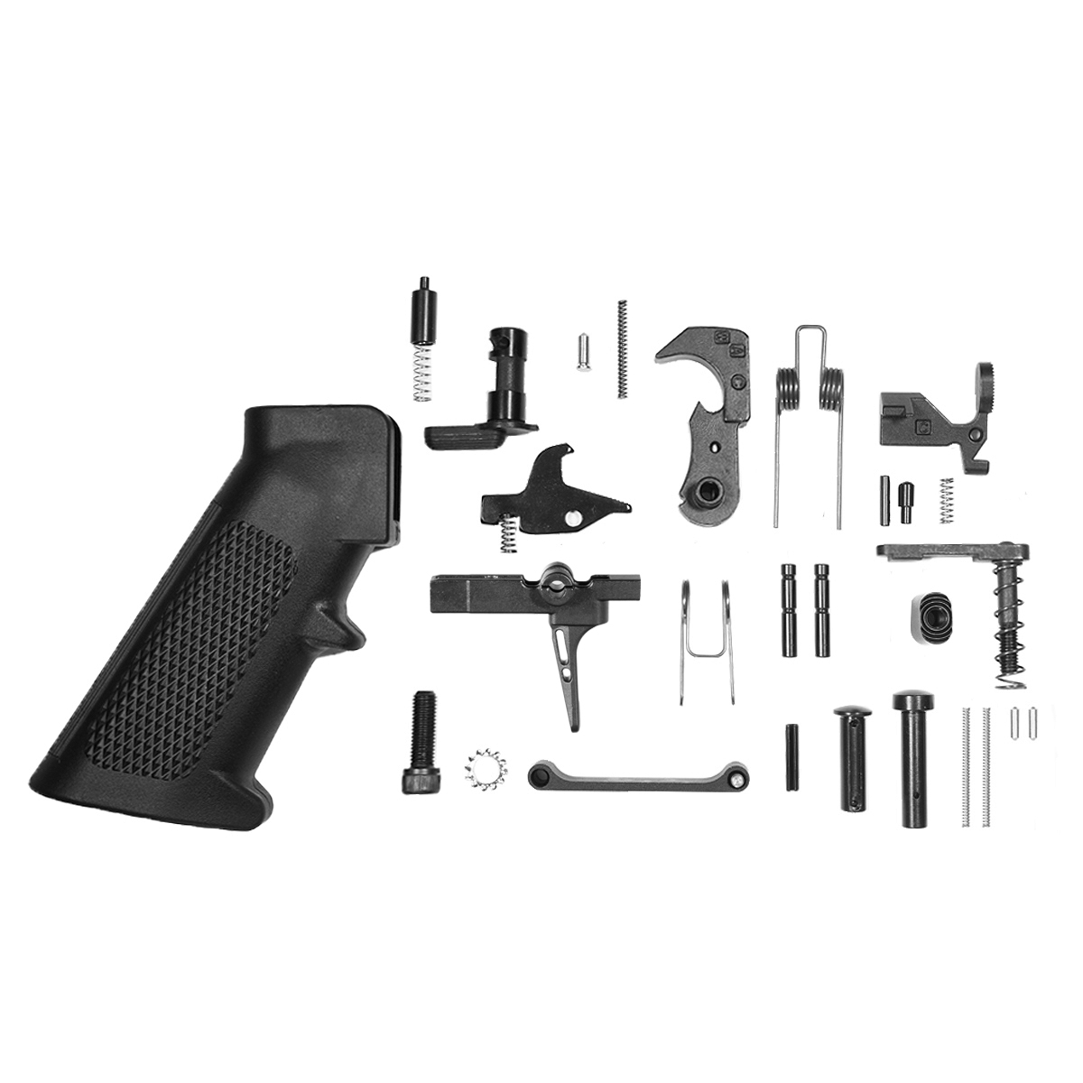 Davidson Defense Match Grade AR-15 Lower Parts Kit, 31-Piece, Skeletonized Straight Trigger Shoe
