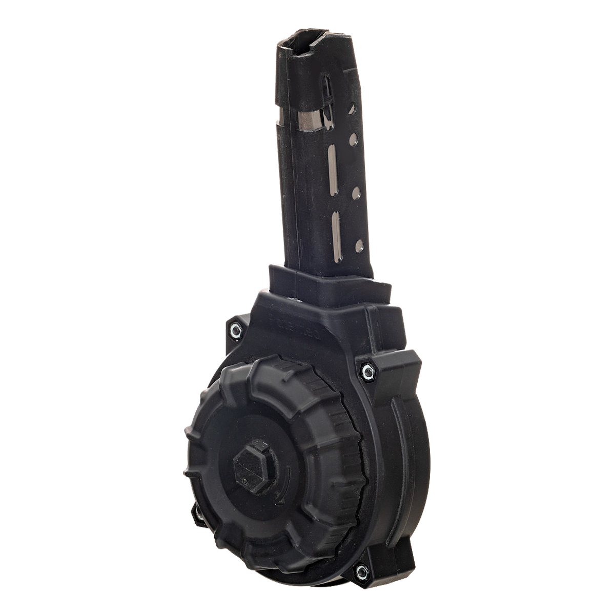  ProMag Glock 20 Compatible 10MM 50 Round Polymer Drum, Black