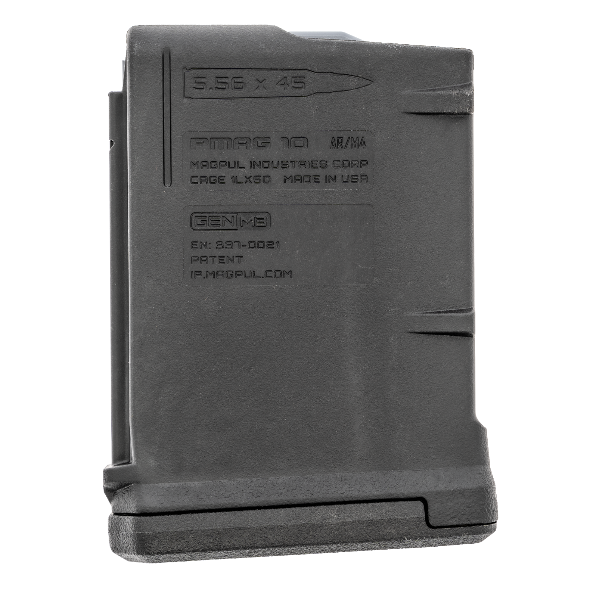  Magpul PMAG M3 10 Round Magazine, AR-15/M4, 5.56, Black