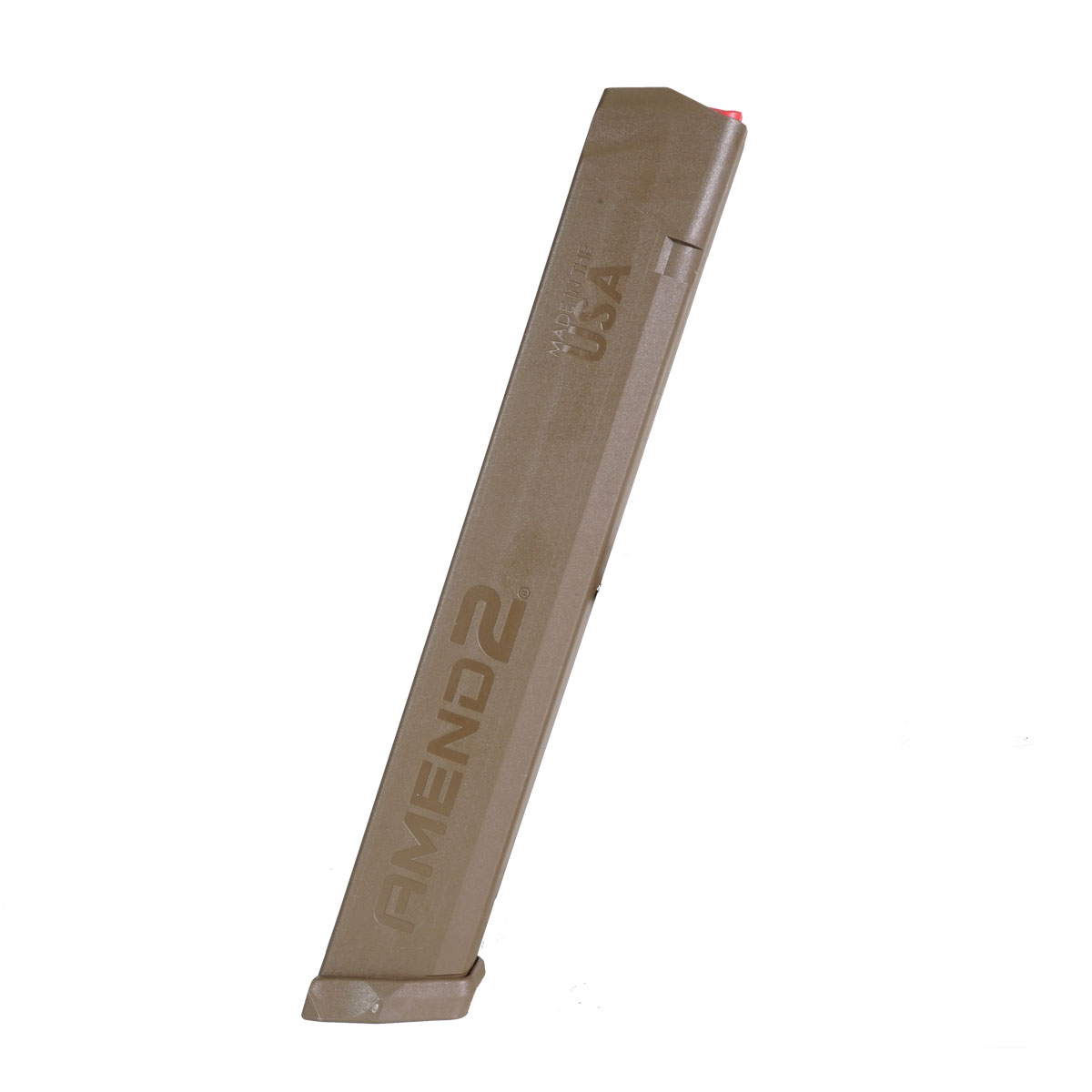 Amend2 A2-Stick Glock-Compatible Double Stack 9mm Luger Mod-2 Flat Dark Earth 34-Round Stick Magazine