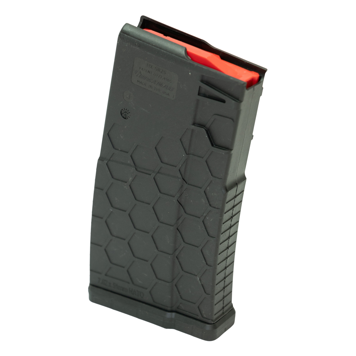  HEXMAG 20-Round SR-25 Magazine, Carbon Fiber, Black, 7.62 NATO / .308 Winchester / 6.8x51mm