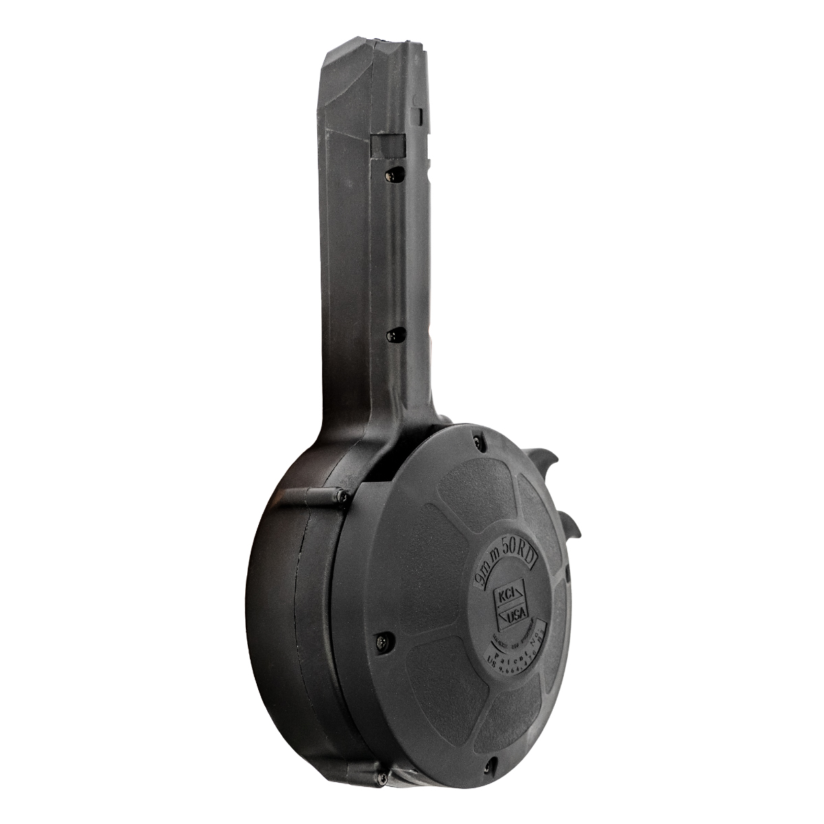  KCI USA 9mm 50-Round Glock Compatible Gen 2 Drum Magazine, Black