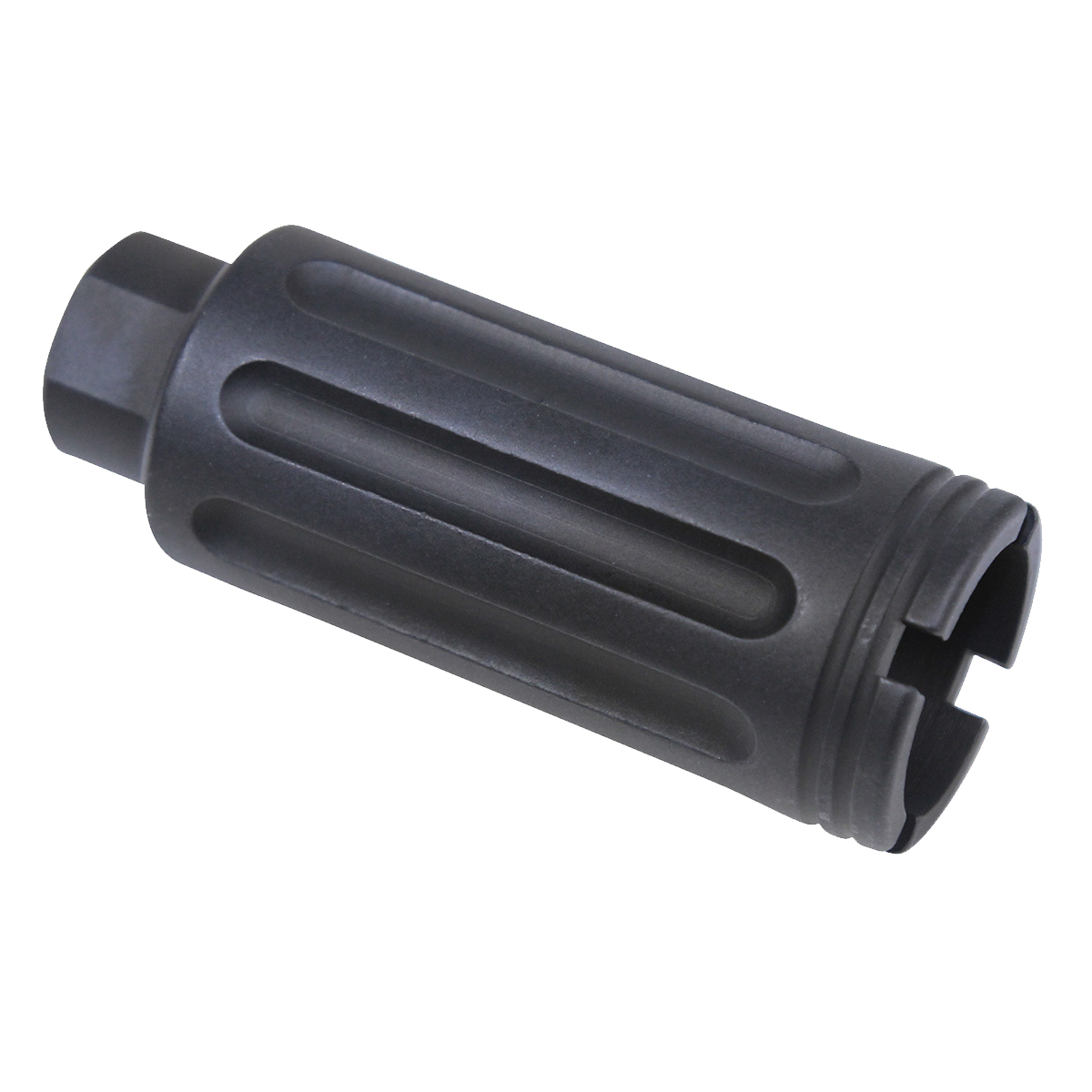  Guntec AR-15 Slim Line Cone Flash Can, Anodized Black, 1/2x28