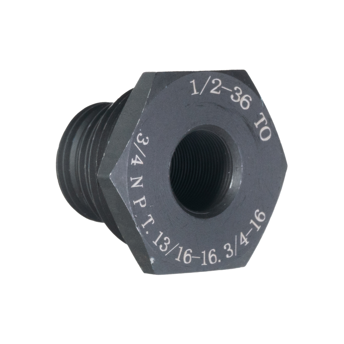 Presma Muzzle Thread Adapter Converter, 1/2x36 to 3/4 NPT, 13/16x16, 3/4x16