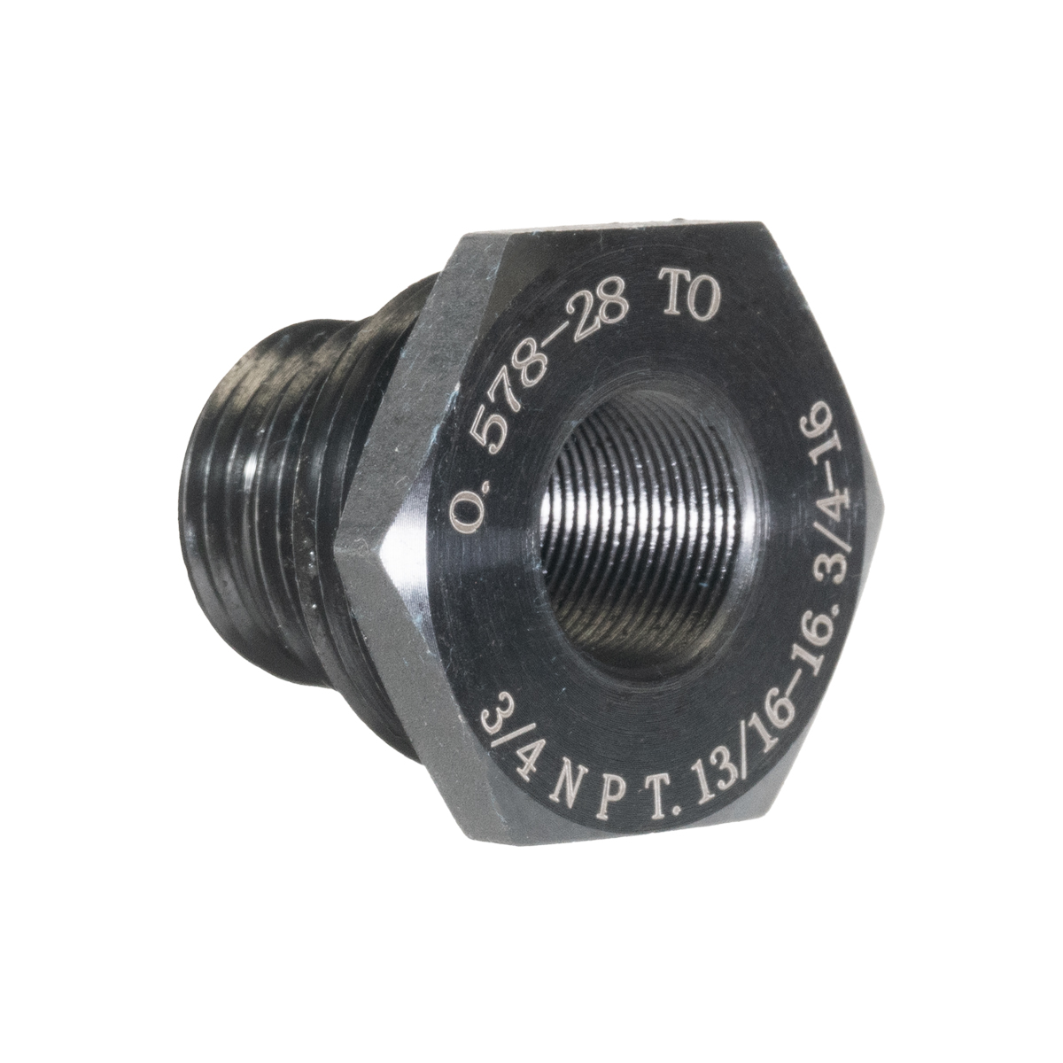  Muzzle Thread Adapter Converter .578x28 to 3/4 NPT, 13/16x16, 3/4x16