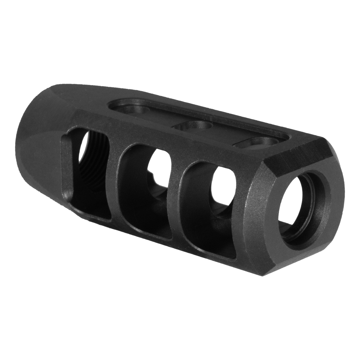 Davidson Defense Tanker Style 3-Port Muzzle Brake, 5/8x24 Thread Pitch, Black