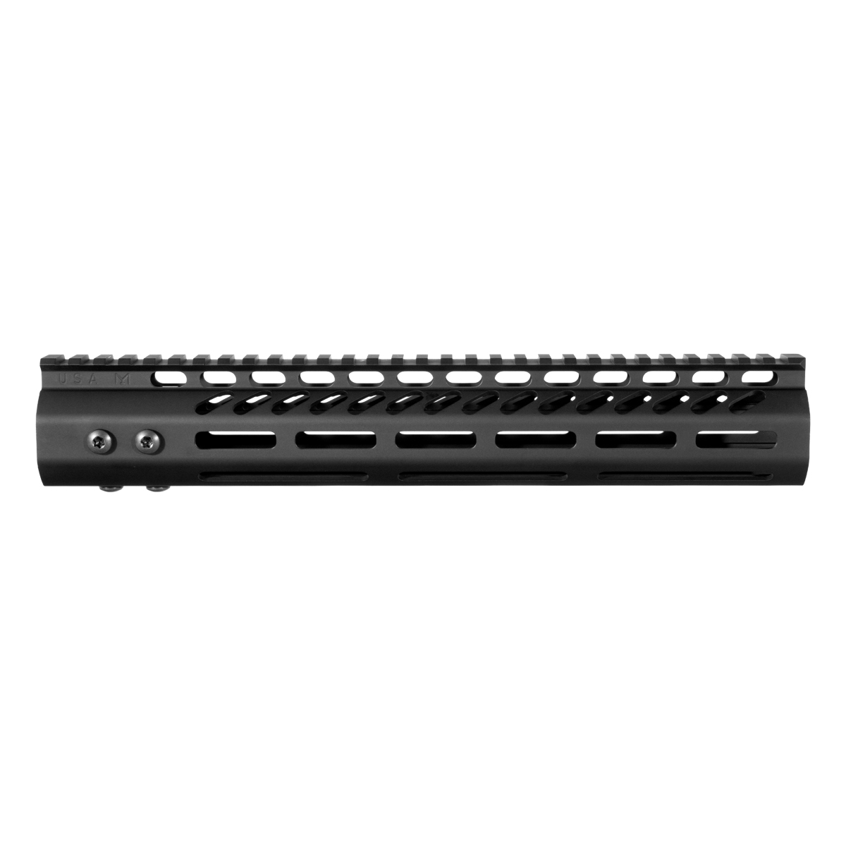 Guntec 12-inch LR-308/AR-10 Ultra-Lightweight Thin M-LOK Free-Float Handguard with Monolithic Top Rail, Black