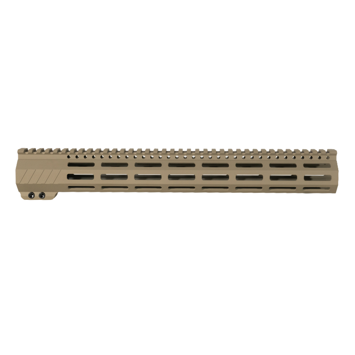15-inch AR-15 Ultra-Lightweight Minimalist K-Style M-LOK Handguard, FDE Cerakote
