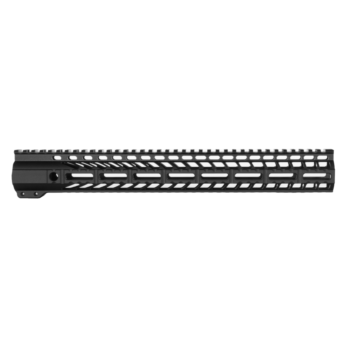 Davidson Defense Steam Vents 15-inch AR-15 M-Lok Handguard, Full Rail, QD Point, Angled Slots, Anodized, Black