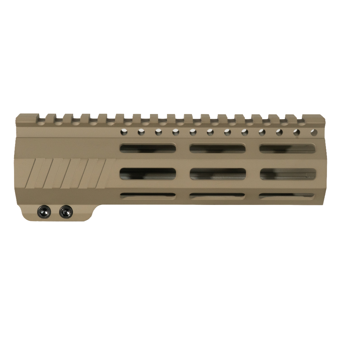 7-inch AR-15 Ultra-Lightweight Minimalist M-LOK Handguard, FDE Cerakote, No Anti-Rotation Tabs
