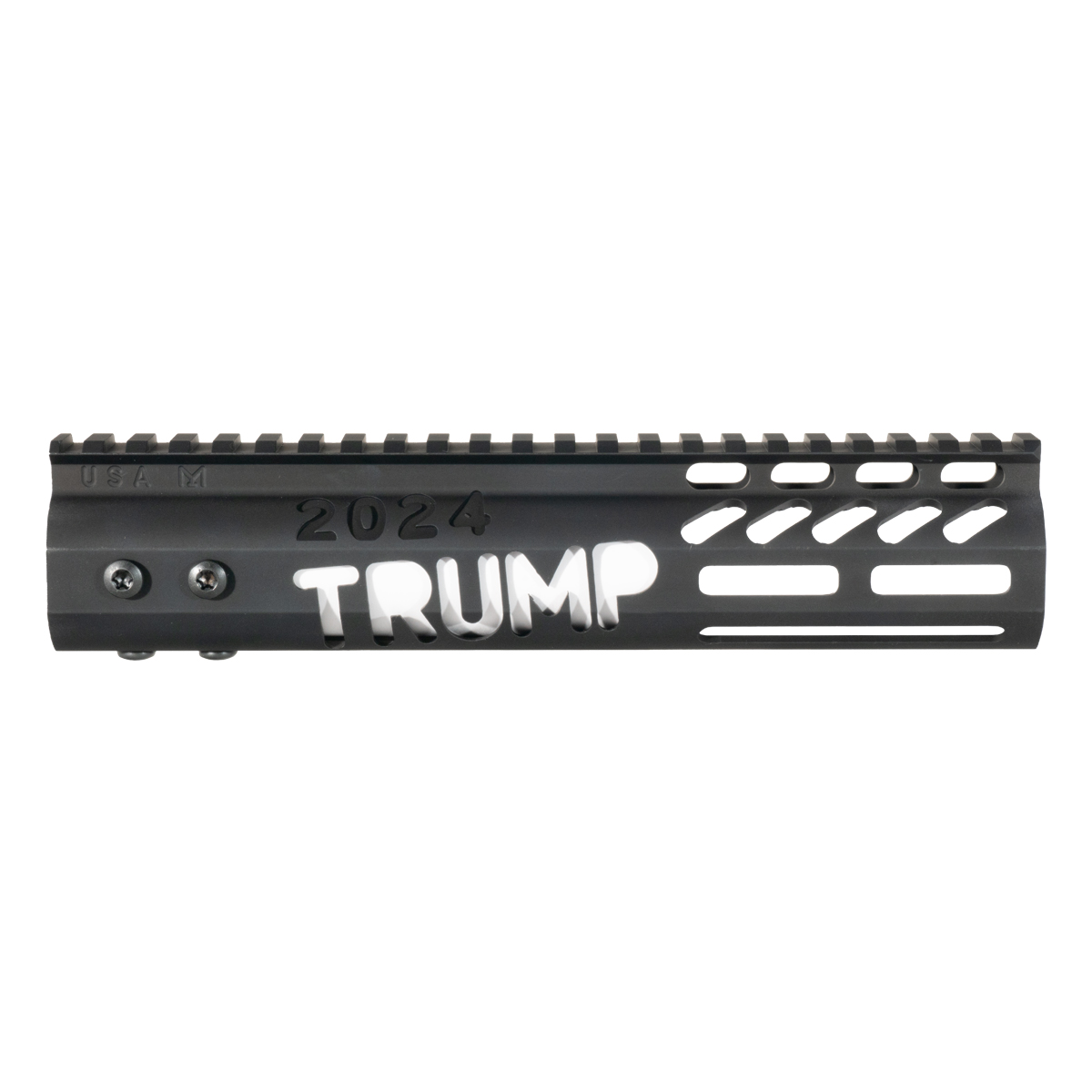  Guntec 9-inch AR-15 Free Float TRUMP Series Rail with Mlok Sections and Top Picatinny Rail Section, Black