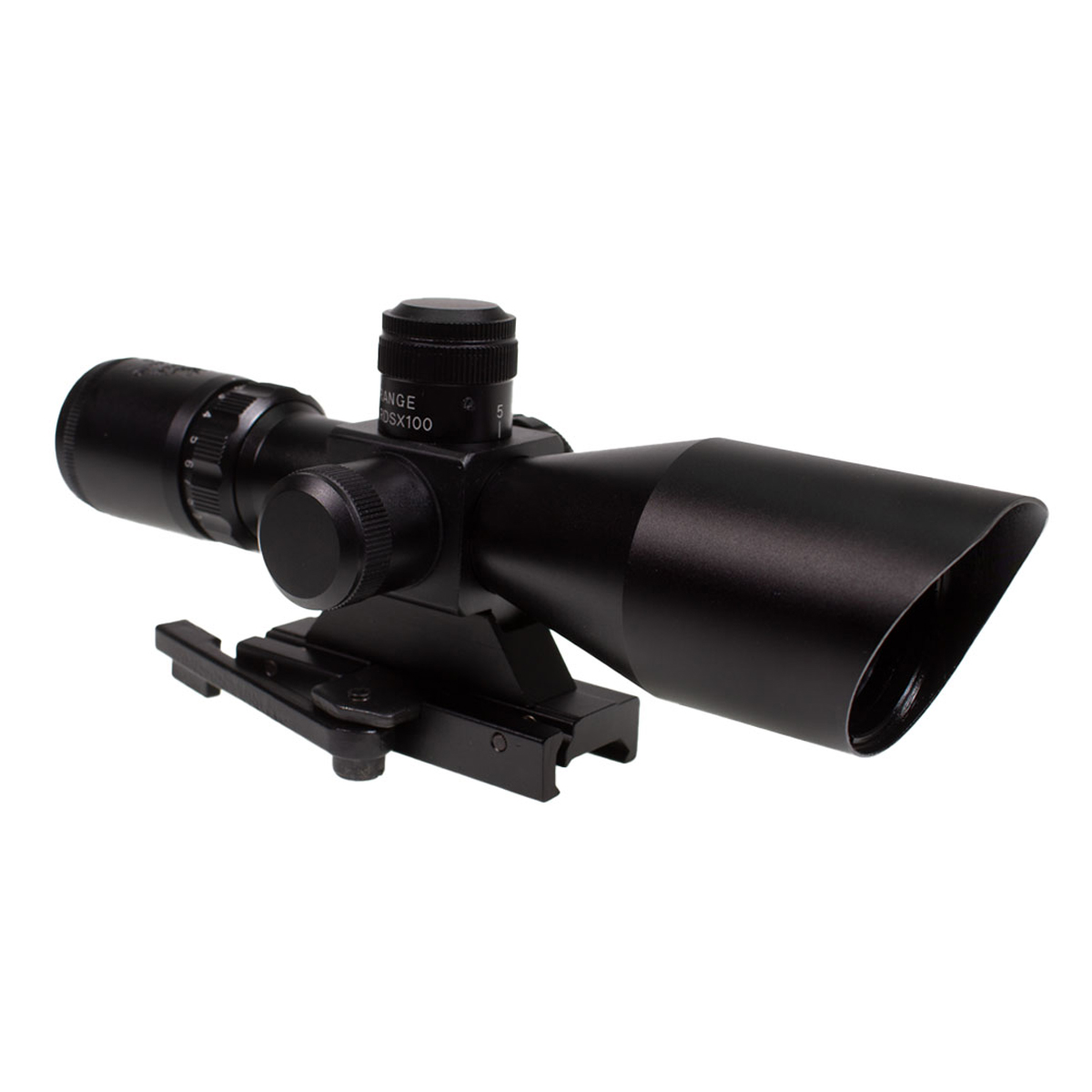 NcSTAR 2.5-10x40 Magnified Optic, Red/Green Illumination, Quick Release Mount, Black