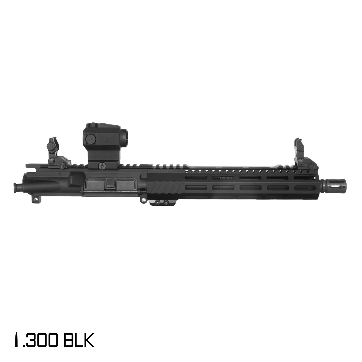 Davidson Defense Aegis Lightweight 10.5-inch Pistol-Gas 1:8 .300 BLK AR-15 Freefloat M-Lok Handguard Pistol Assembled Upper Receiver, Northtac Ronin P-11 Red Dot Sight