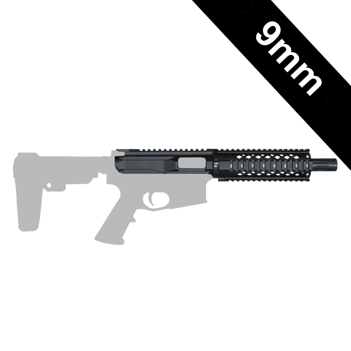  Preassembled - Davidson Defense Treat Yo'self 2.0 7.5-inch AR-15 9MM Pistol Upper Build Kit