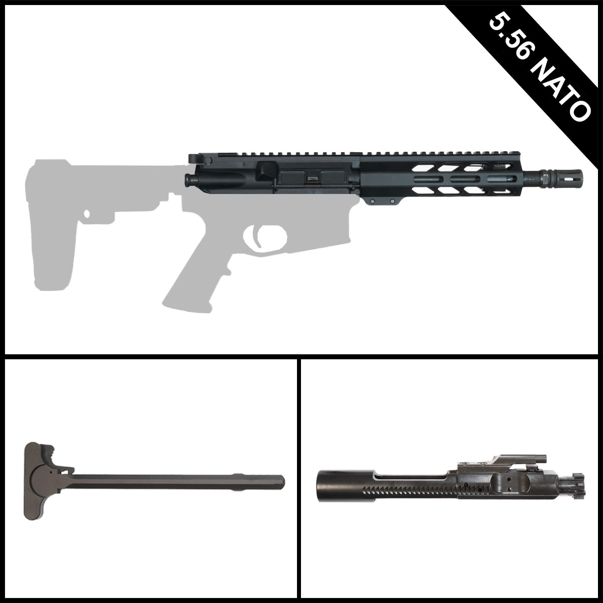  Preassembled - Davidson Defense Bite ’n’ Bark 8.5-inch AR-15 5.56 NATO Rifle Complete Upper Build