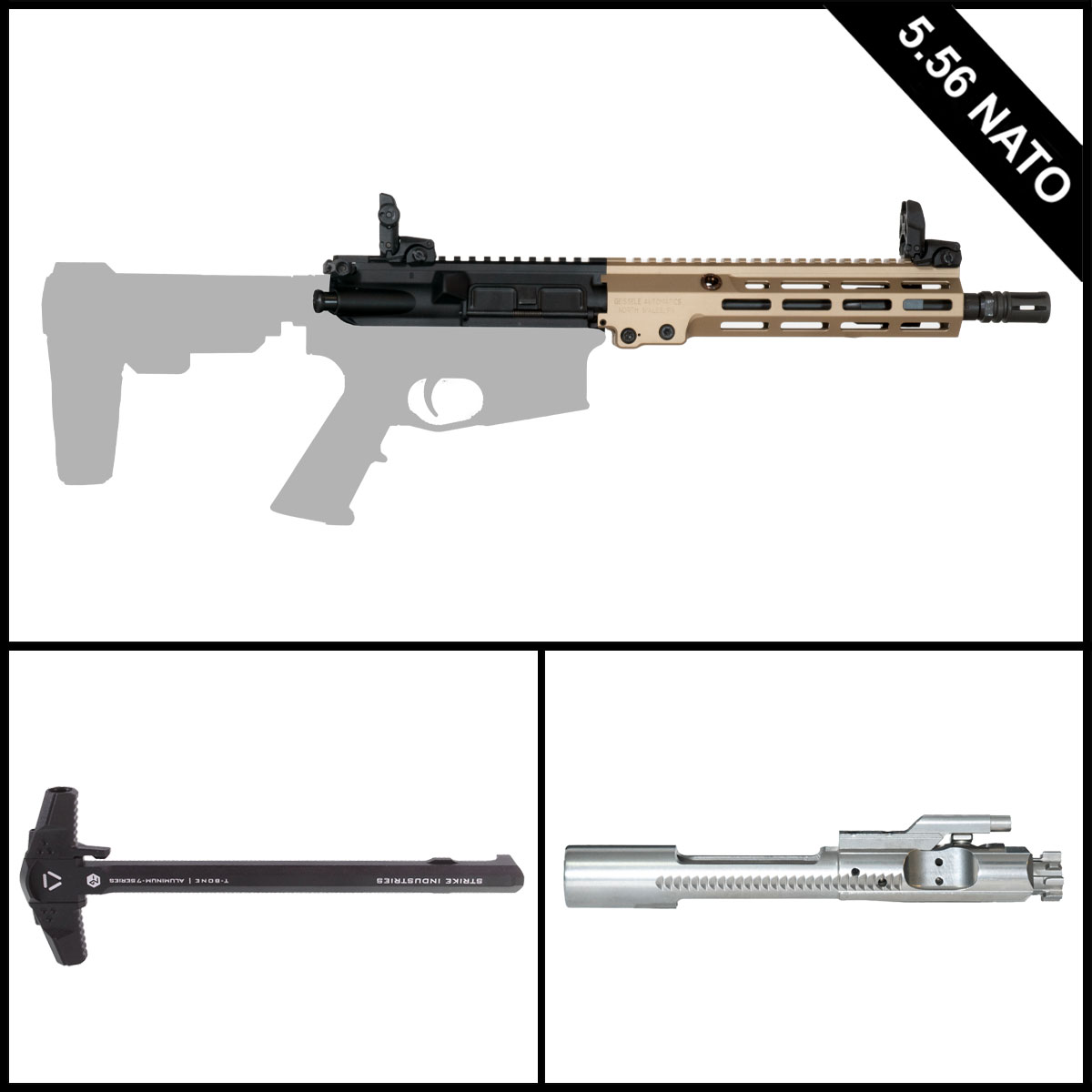  Preassembled DTT URGI CLONE (DDC)10.5-inch AR-15 5.56 NATO Pistol Complete Upper
