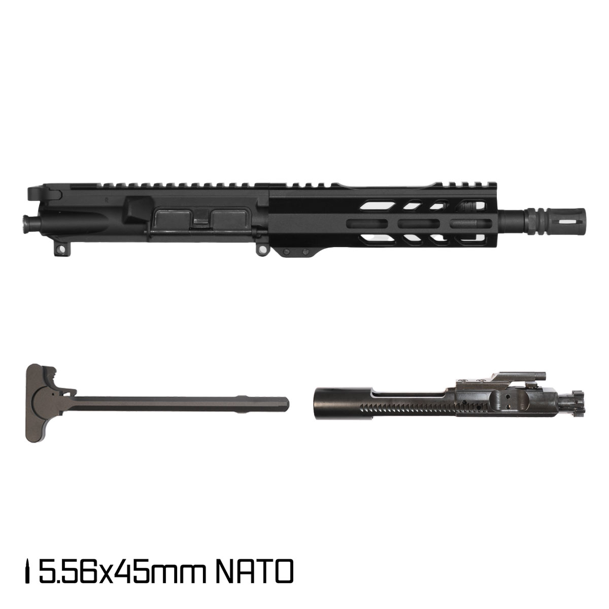 Davidson Defense Bite ’n’ Bark 2.0 8.5-inch Pistol-Gas+1-inch 5.56 NATO AR-15 Freefloat M-Lok Handguard Pistol Assembled Complete Upper Receiver