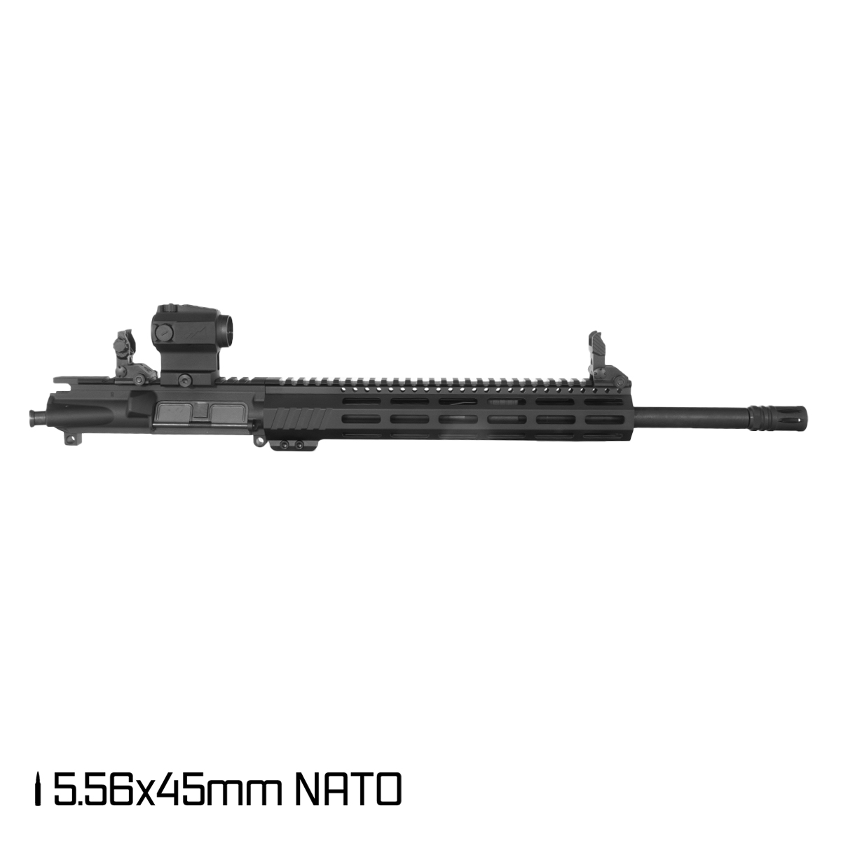 Davidson Defense Aegis 16-inch Carbine-Gas 1:7 5.56 NATO AR-15 Freefloat M-Lok Handguard Rifle Assembled Upper Receiver, Northtac Ronin P-11 Red Dot Sight