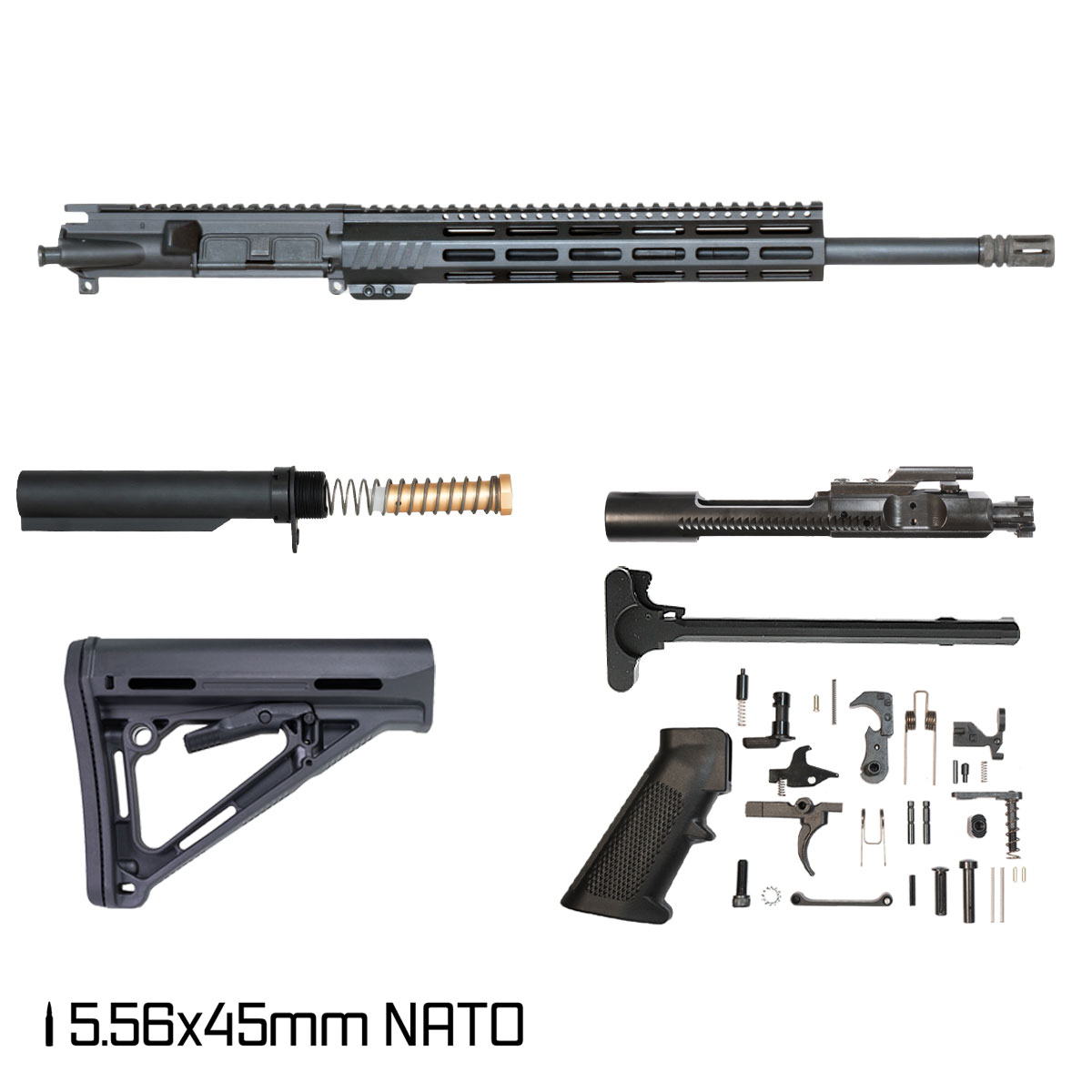 Davidson Defense M.A.V. 12 16-inch AR-15 Carbine Gas 5.56 NATO Nitride Rifle Full Build Kit