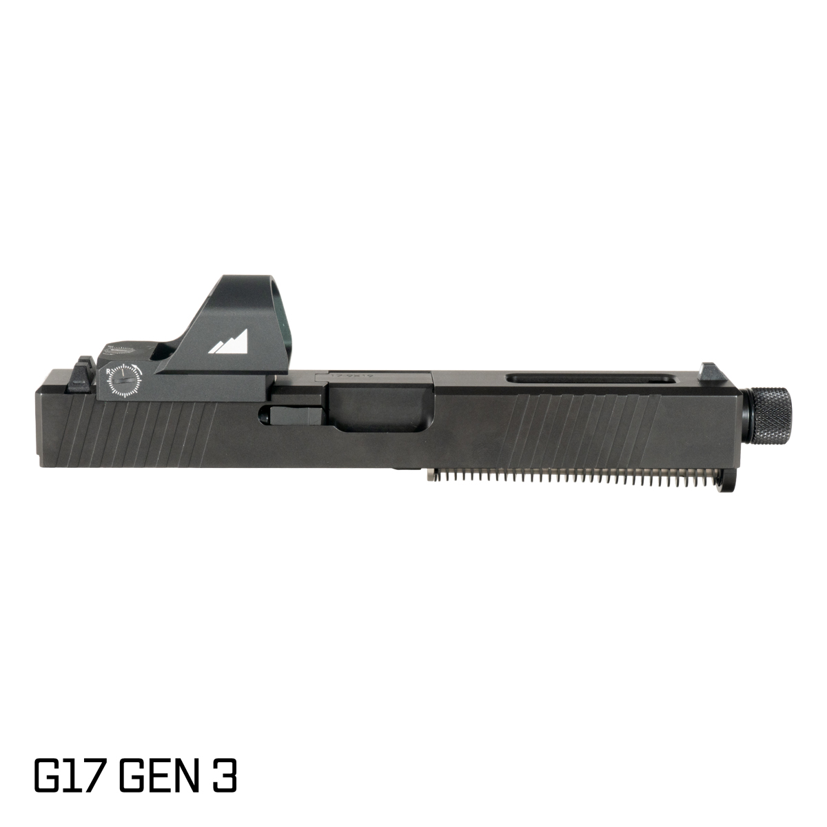 Davidson Defense Paladin Threaded Nitride Barrel G17 Gen 1-3 Compatible 9MM 416R Stainless Steel Optics Cut Black Nitride Complete Slide Kit, Northtac F12 Red Dot