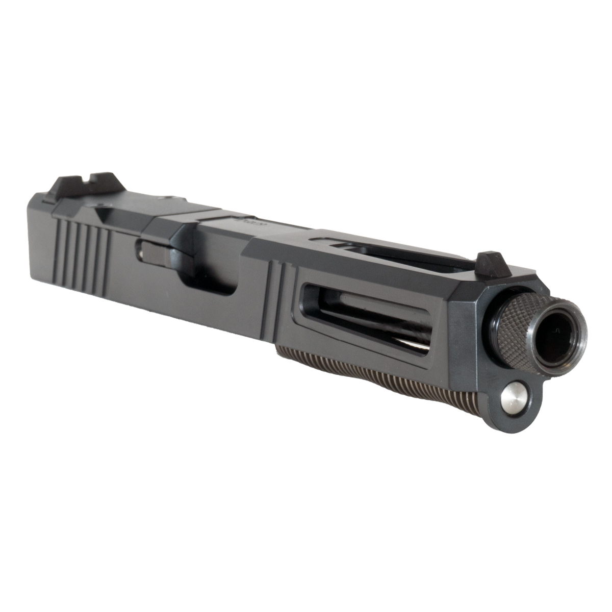 DTT Stiffler MFG Lionheart-Black-Nitrided Threaded Barrel Glock 17 Compatible Complete Slide Kit