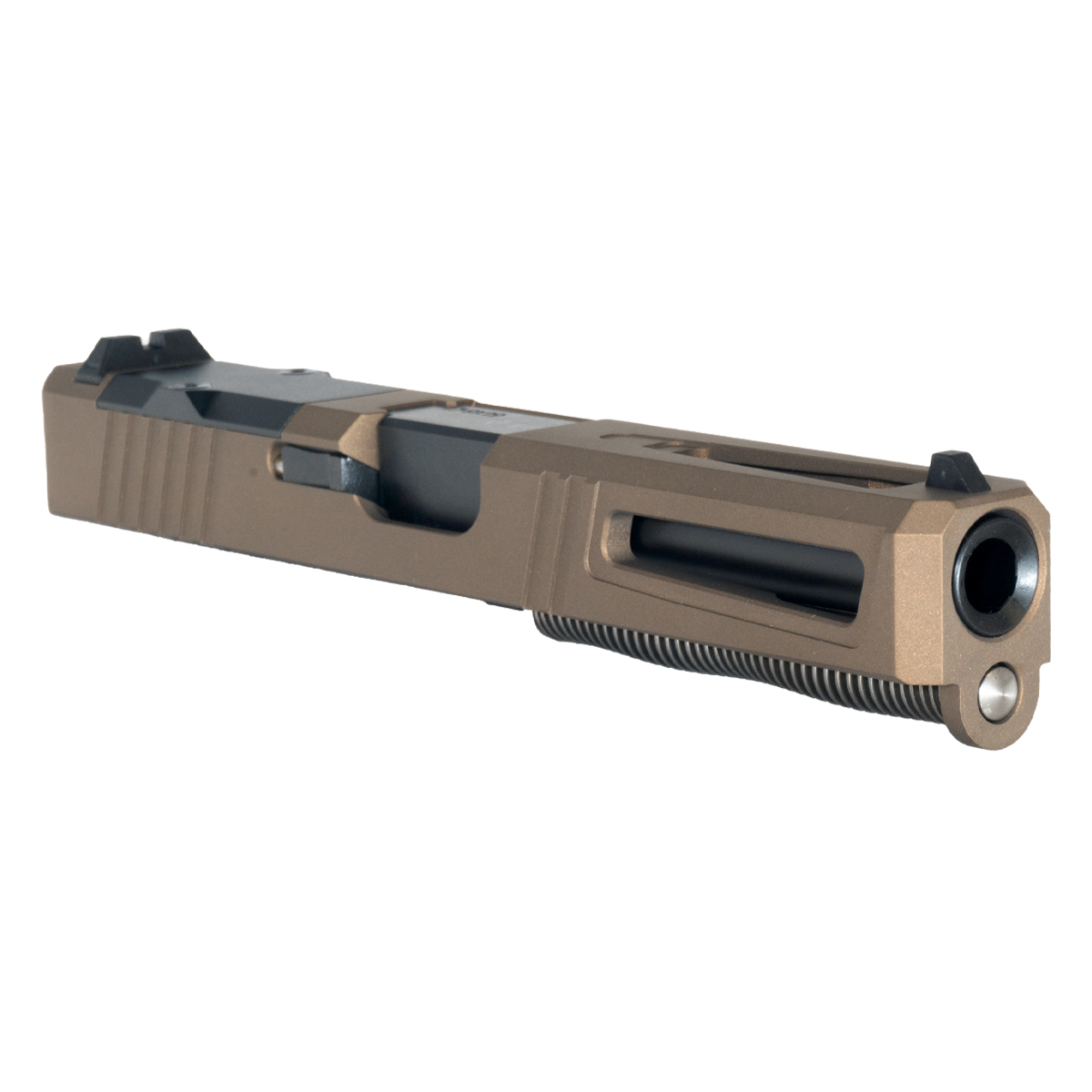 DTT Stiffler MFG Lionheart-Burnt Bronze-Nitride Barrel Glock 17 Compatible Complete Slide Kit