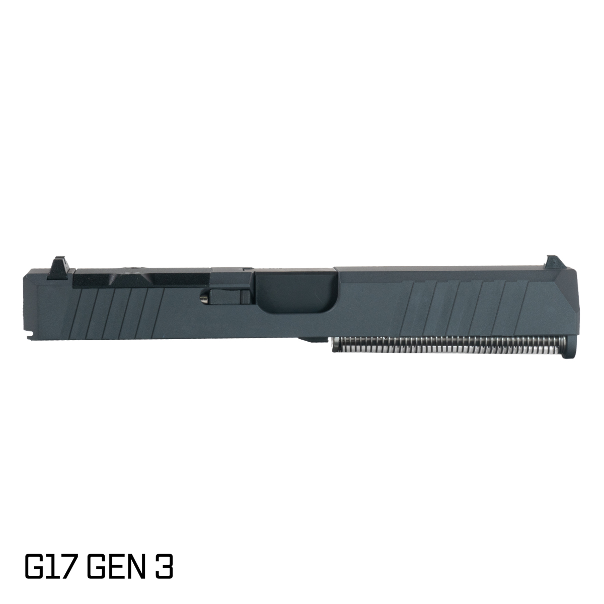 DTT Stiffler MFG Valkyrie Nitride Barrel G17 Gen 1-3 Compatible 9MM Sniper Gray RMR Complete Slide Kit