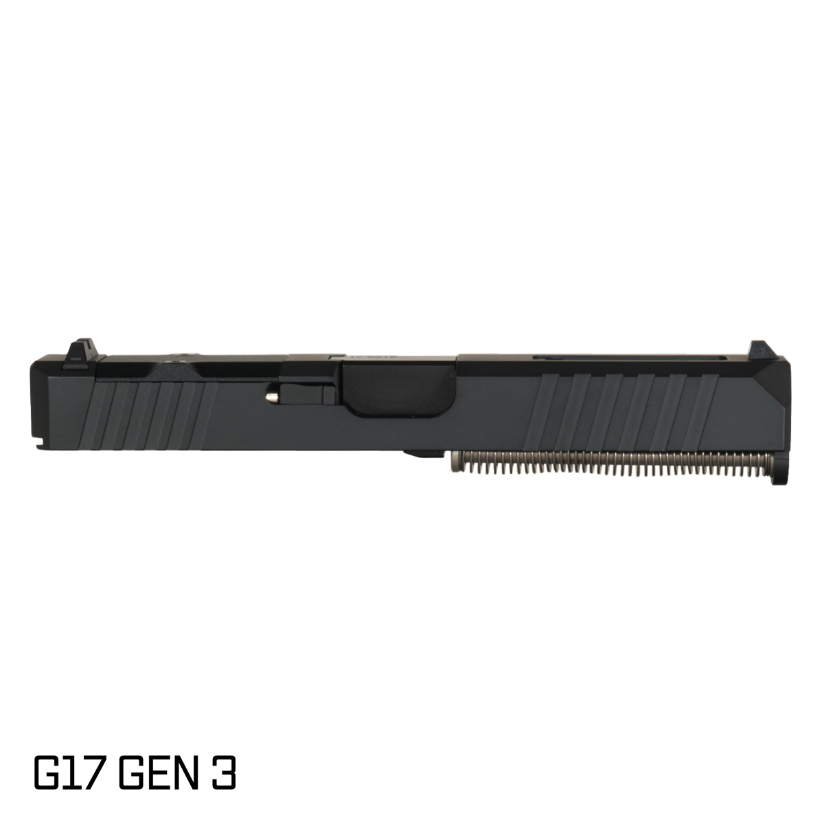 DTT Stiffler MFG Wayfinder Ported Nitride Barrel G17 Gen 1-3 Compatible 9MM Black RMR Complete Slide Kit