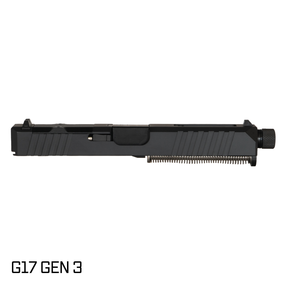 DTT Stiffler MFG Wayfinder Threaded Nitride Barrel G17 Gen 1-3 Compatible 9MM Black RMR Complete Slide Kit