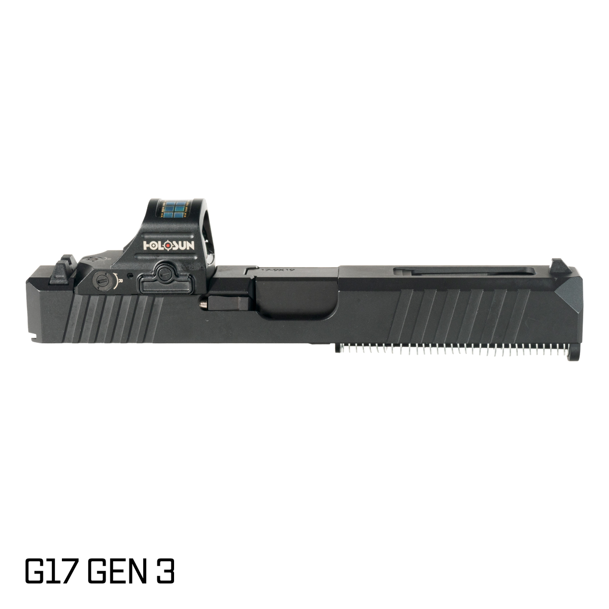 DTT Stiffler MFG Wayfinder Ported Nitride Barrel G17 Gen 1-3 Compatible 9MM Black RMR Complete Slide Kit, Holosun 507C-X2 Red Dot
