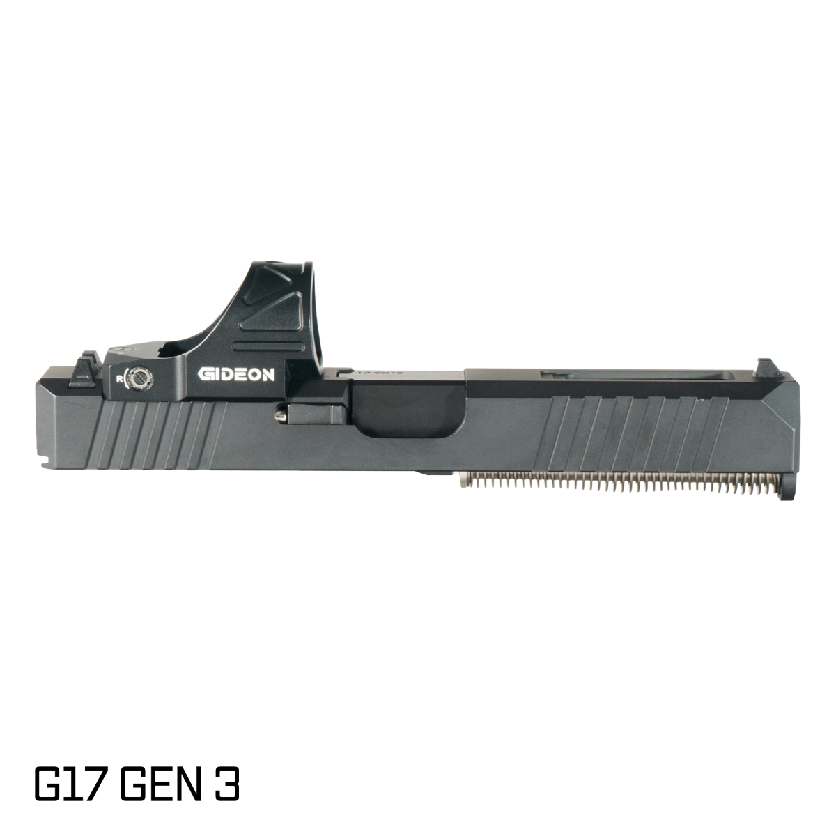 DTT Stiffler MFG Wayfinder Ported Nitride Barrel G17 Gen 1-3 Compatible 9MM Black RMR Complete Slide Kit w/ Gideon SRO Red Dot