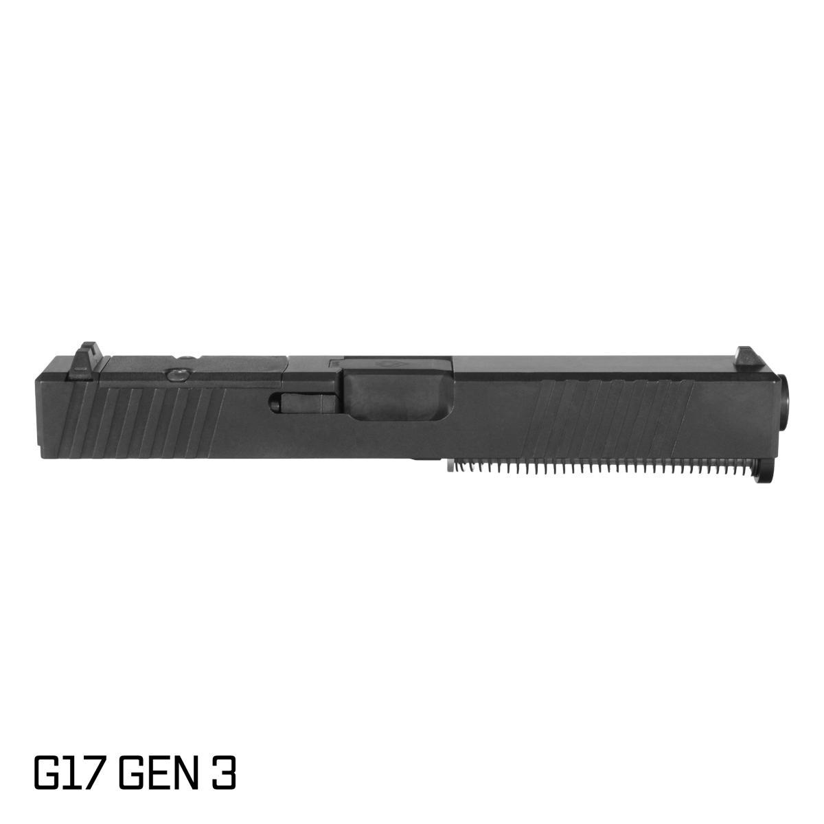 Davidson Defense Paladin Black DLC Barrel G17 Gen 1-3 Compatible 9MM 416R Stainless Steel Black Nitride Preassembled Complete Slide