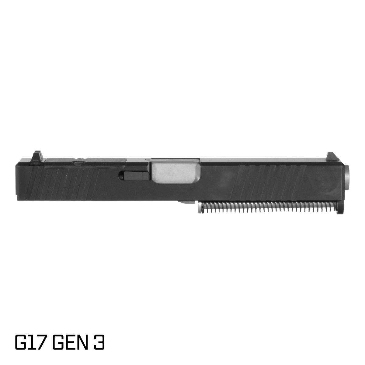 Davidson Defense Paladin Light Gray PVD Barrel G17 Gen 1-3 Compatible 9MM 416R Stainless Steel Black Nitride Preassembled Complete Slide