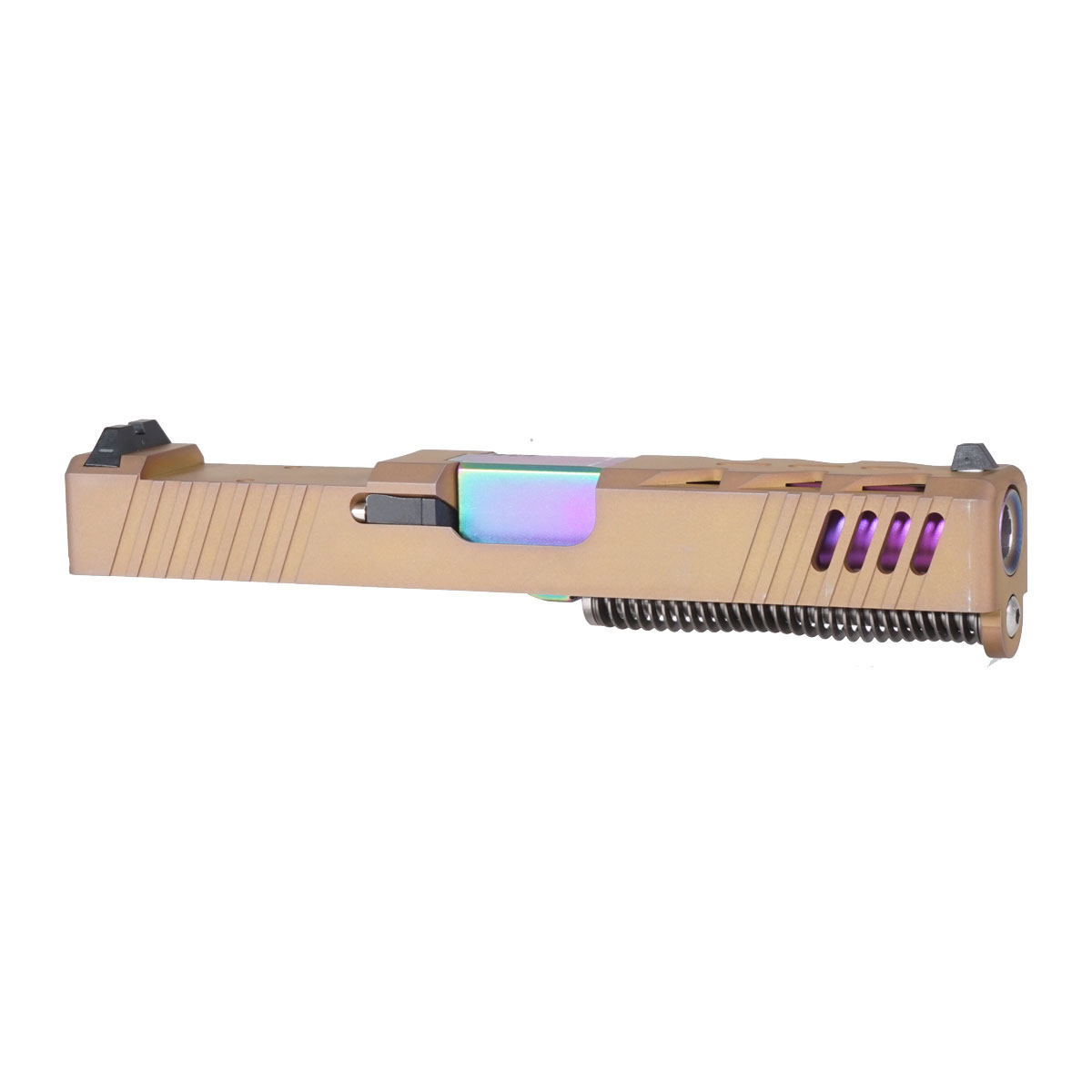 OTD 'Fluorescent Visions' 9mm Complete Slide Kit - Glock 19 Gen 1-3 Compatible