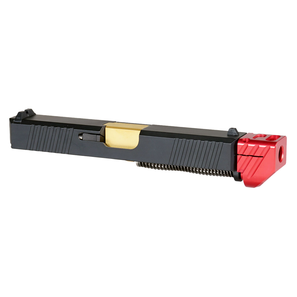 OTD 'Oakley V3 w/ Red Compensator' 9mm Complete Slide Kit - Glock 19 Gen 1-3 Compatible