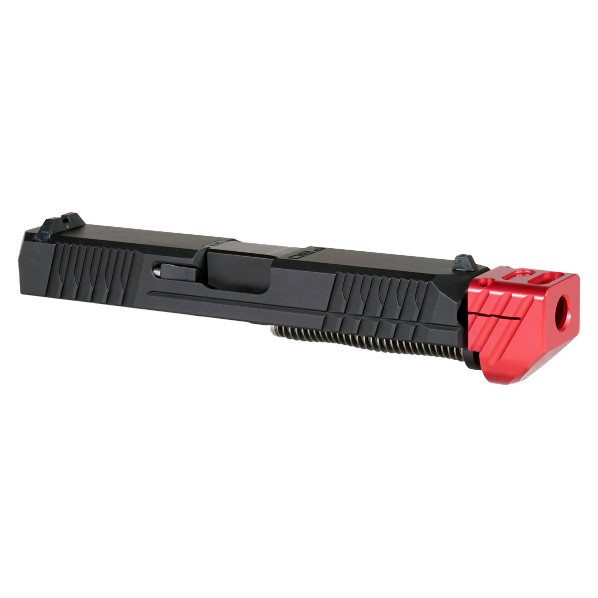 OTD 'Paracausal V3 w/ Red Compensator' 9mm Complete Slide Kit - Glock 19 Gen 1-3 Compatible